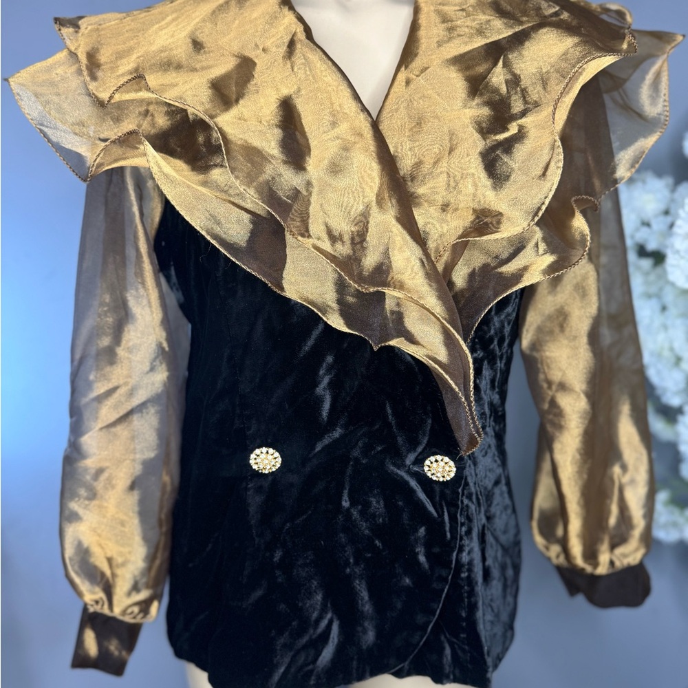 Alex Evenings Black and Gold Jacket